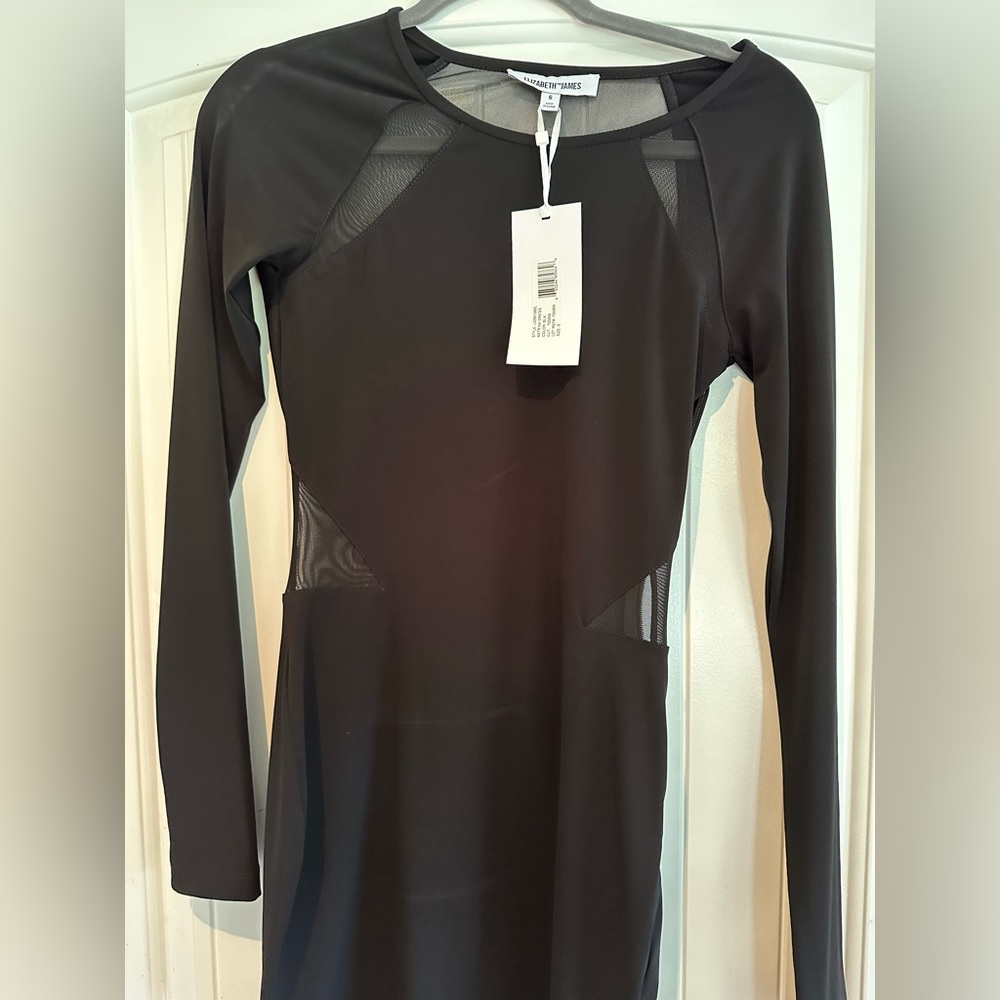 Black cut out cocktail dress